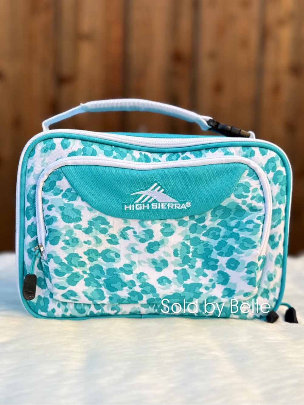 New High Sierra Lunch Box Blue Cheetah Print